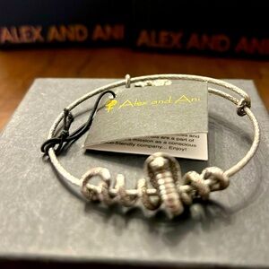 Alex and Ani Retired Cobra 🐍 Snake Bracelet Rafaelian Silver NWT